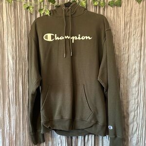 Dark green Champion hoodie